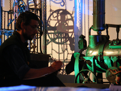 Art Trek artists drawing around Trongate 103