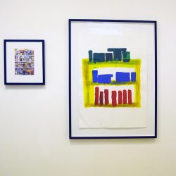Lesley Nimmo - New Arrivals, acrylic on paper