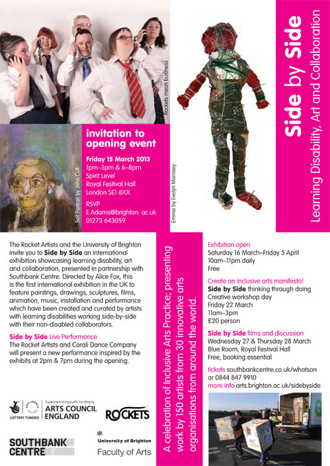 Side by Side Learning Disability Art Collaboration