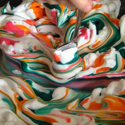 Friends and Families Fun Workshops - Foam Marbling