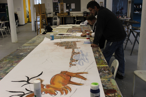 Preparation work for Cameron Morgan’s Generation project