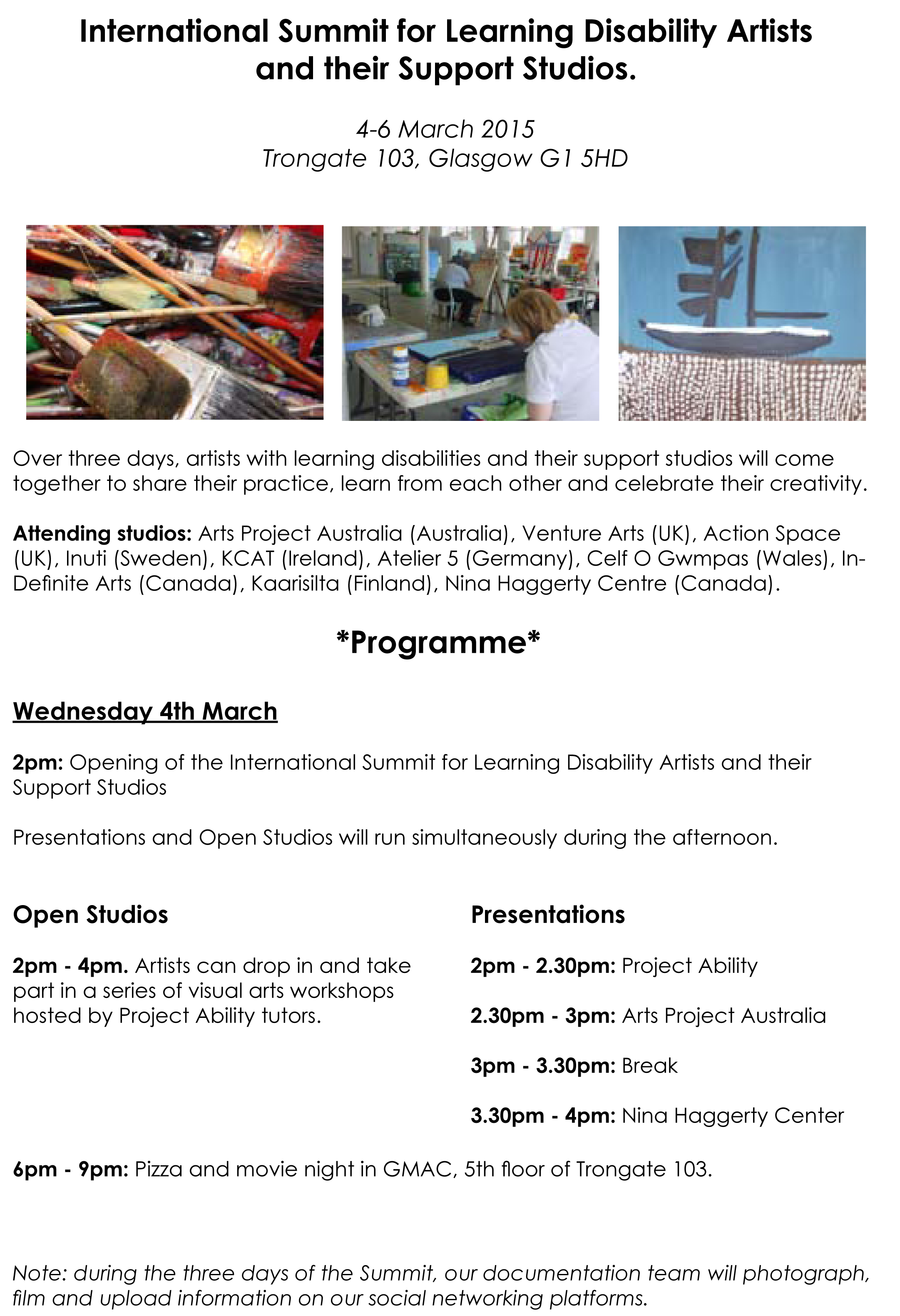 The Summit - Programme