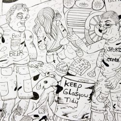 'Glasgow Taxi Queue' (detail)
