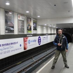 TV Classics posters in every Glasgow Subway station