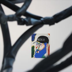 Detail 'The Tubes (Prime-Time)' 2016 by Jim Lambie + 'After The Game' 2014