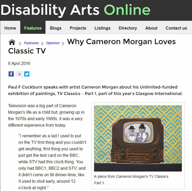 Why Cameron Morgan Loves Classic TV’ – interview on DAO