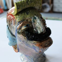 Ceramic head by Adnan Mohammed