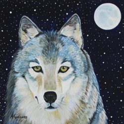 Wolf in Moonlight