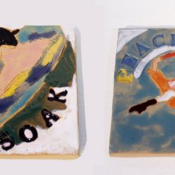 Ceramic tiles by Sian Mathers