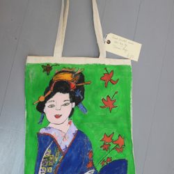 Hand Painted Canvas Bag by Doreen Kay