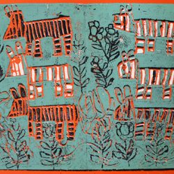 Zebra screen print by Brian McGinnis
