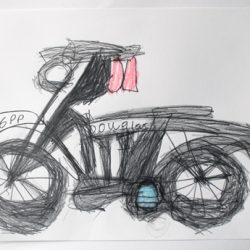 1921 Douglas Motorcycle by Lewis Scott