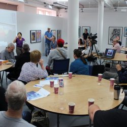 Seminar and ReConnect Book Launch in the gallery
