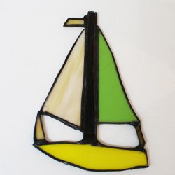 Jan Thomson Stained Glass Sailboat