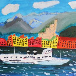 Malcesine on Lake Garda’ by Andrew Crosbie