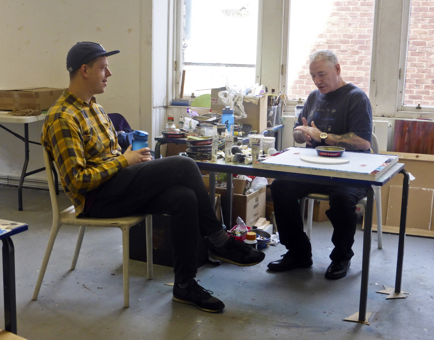 Volunteer Michael Skeen in ReConnect studios