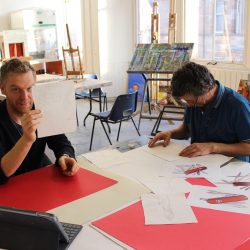 Cameron Morgan and Charlie Hammond work in progress