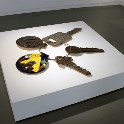 large sculpture of keys by Cameron Morgan & Charlie Hammond
