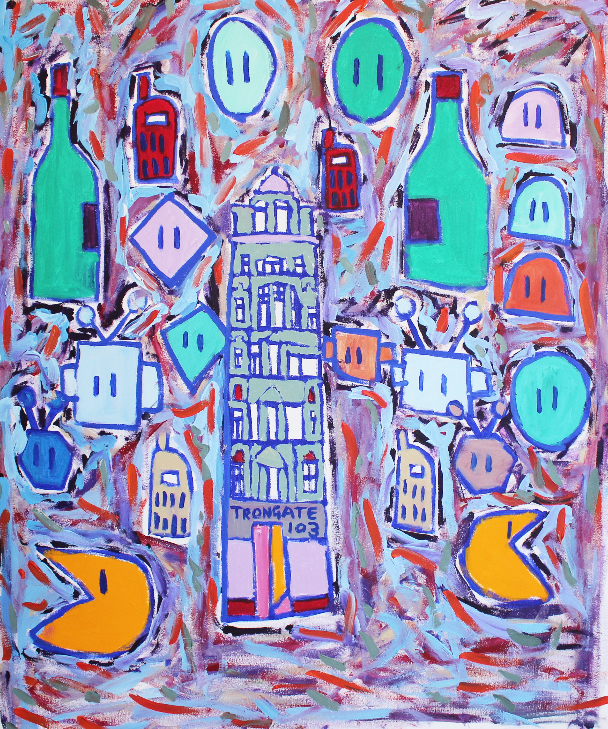 painting of Trongate 103 by Thompson Hall