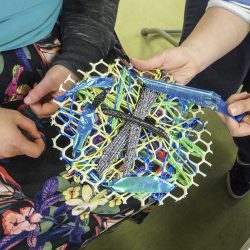 making artwork at Linn Park