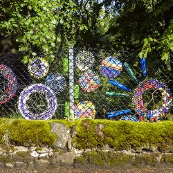 outdoor art at Linn Park made at a Project Ability workshop
