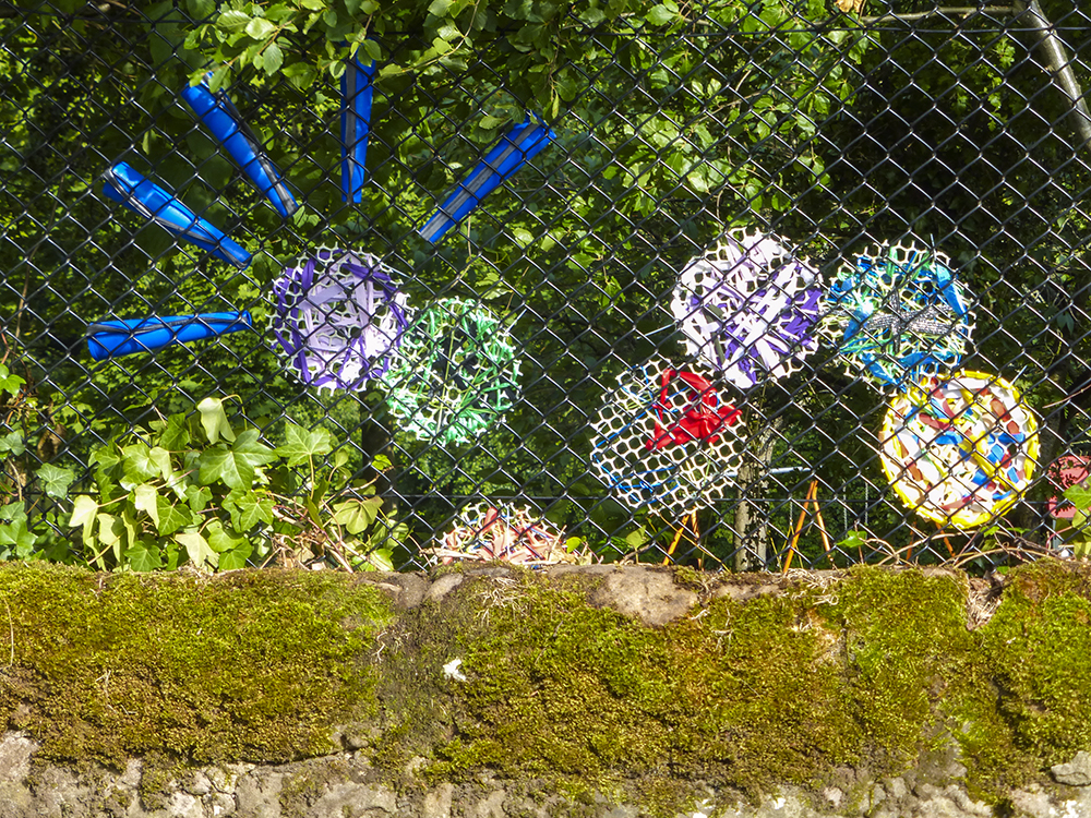 outdoor art at Linn Park made at a Project Ability workshop