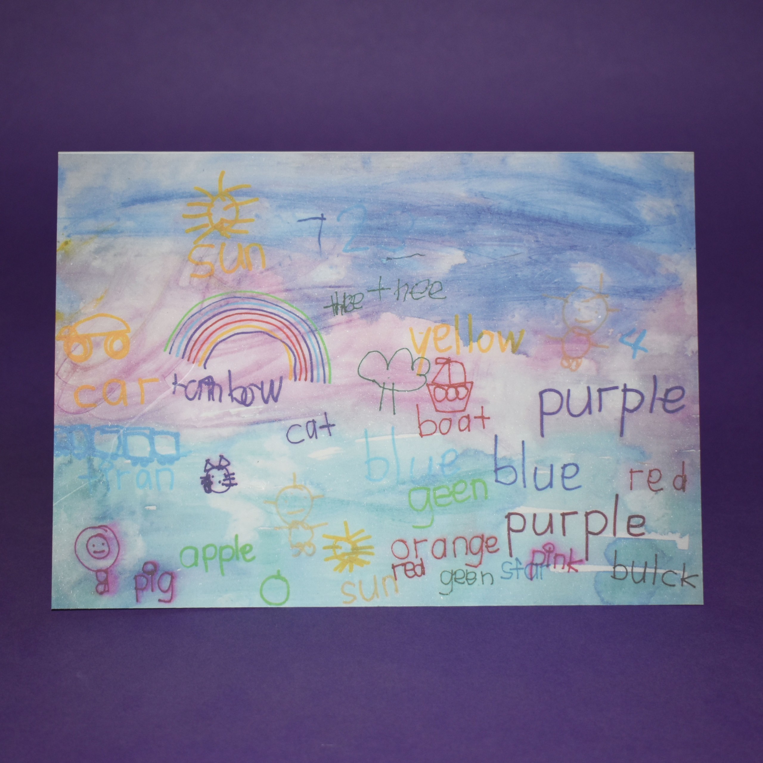 Colours Greeting Card
