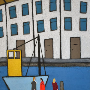 Scottish Harbour Scene