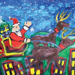 Here Comes Santa’ Christmas Card