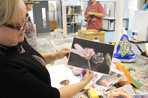 Welsh artists from Celf O Gwmpas in residence at Project Ability